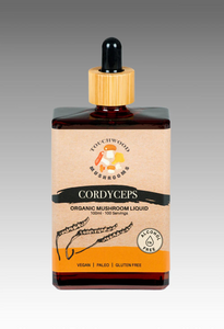 Touchwood Mushrooms CORDYCEPS Organic Mushroom Liquid - 50ml IMPROVED PHYSICAL PERFORMANCE, ANTI-AGING