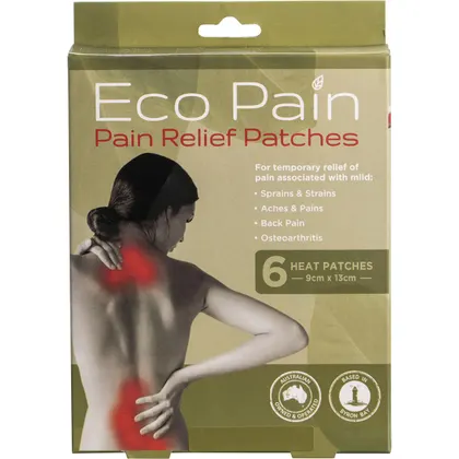 BYRON NATURALS Eco Pain, Heat Patches - 6 pack
