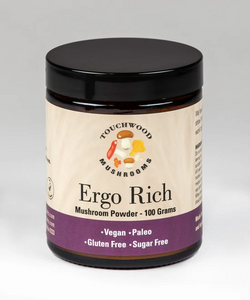 Touchwood Mushrooms ERGO RICH Powder - 100g DAMAGED SKIN, ANTI-AGING, JOINT PAIN