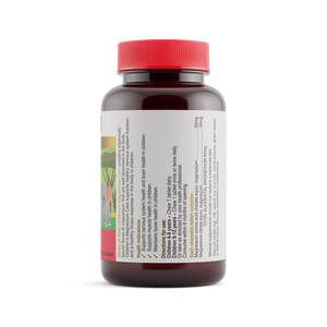 Herbs of Gold CHILDREN'S MAGNESIUM CARE - 60 Chewable 80mg Tablets Strawberry/Vanilla Flavour Nervous System Health