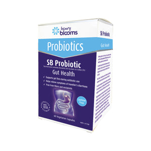 ***50% OFF**EXP 05/25***Henry Blooms SB Probiotic Gut Health 60 Vegie Capsules